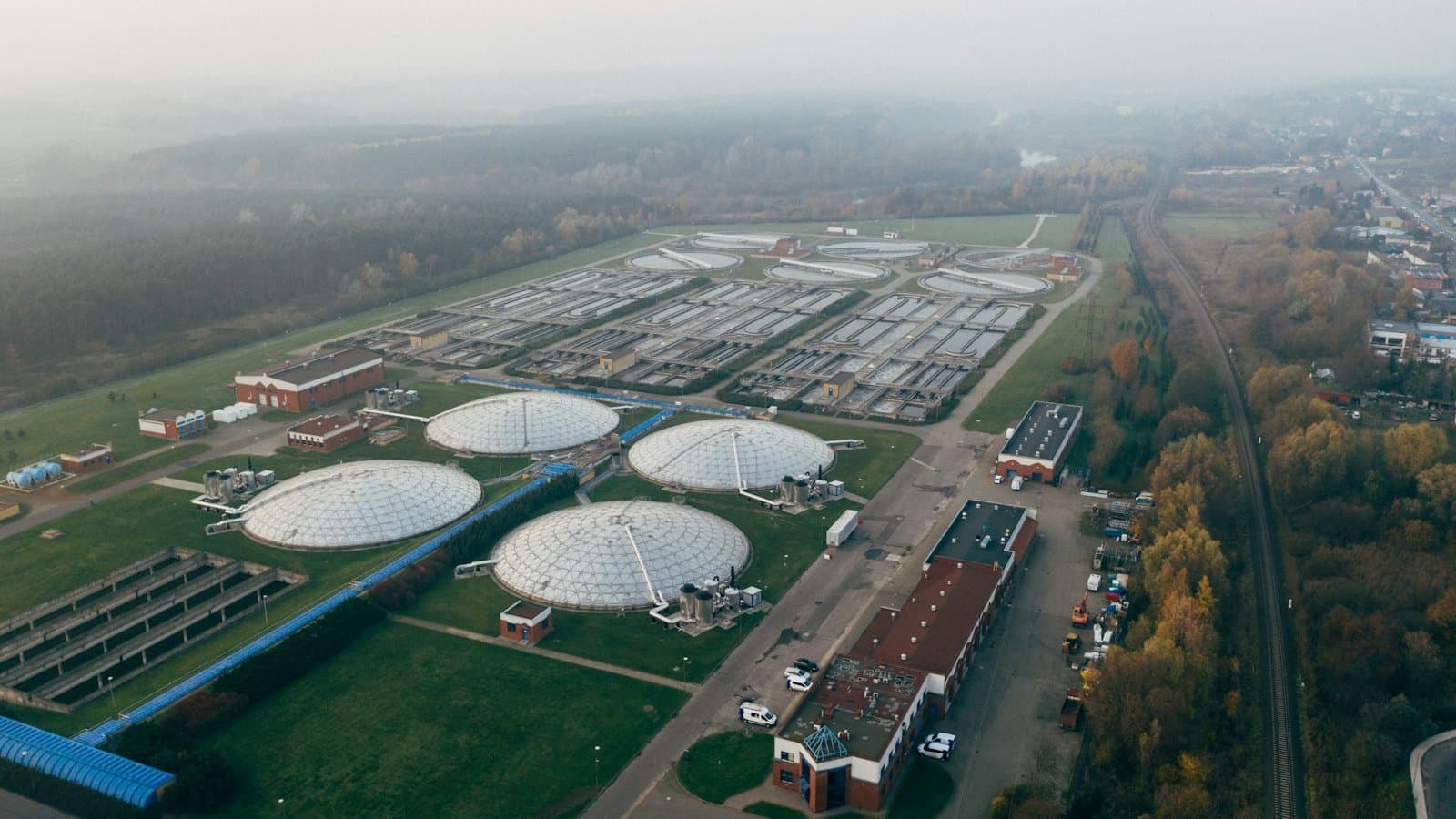Industrial waste processing and treatment facility, the setting for the land application, incineration, and disposal options in biosolids management